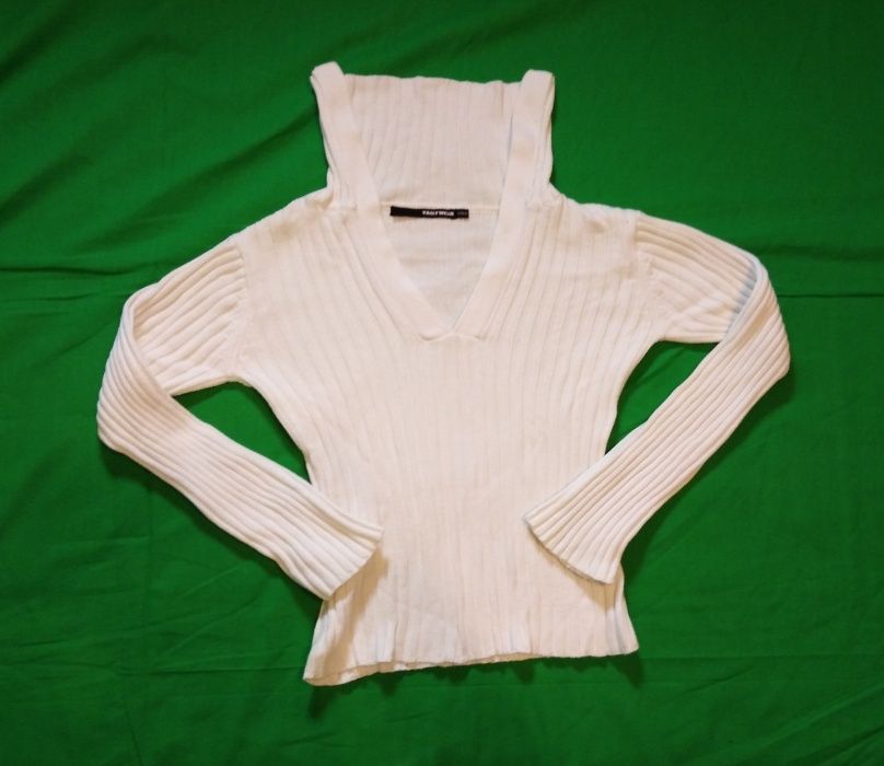 Śliczna, bawełniana biała bluzka marki Tally Weijl