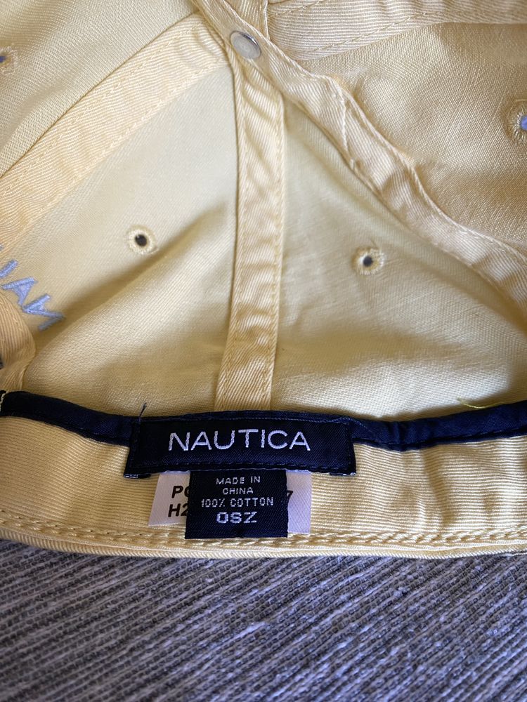 Nautica nowa czapka z daszkiem USA żółta
