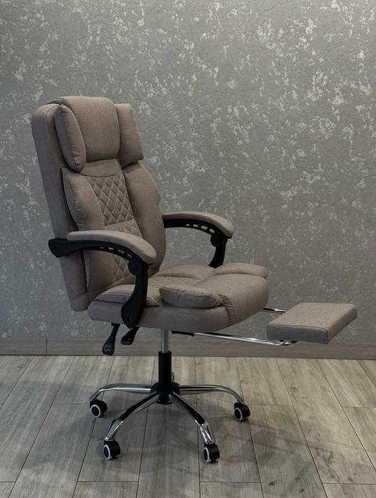 кресло офисное с подставкой dexon elite офісне комп'ютерне крісло