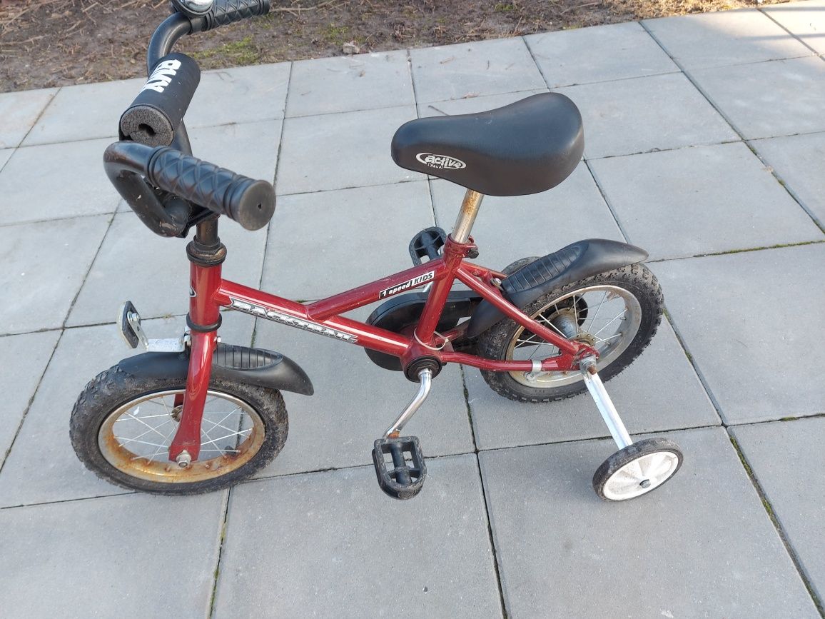 Rower / rowerek dziecięcy 12 z bocznymi kołami