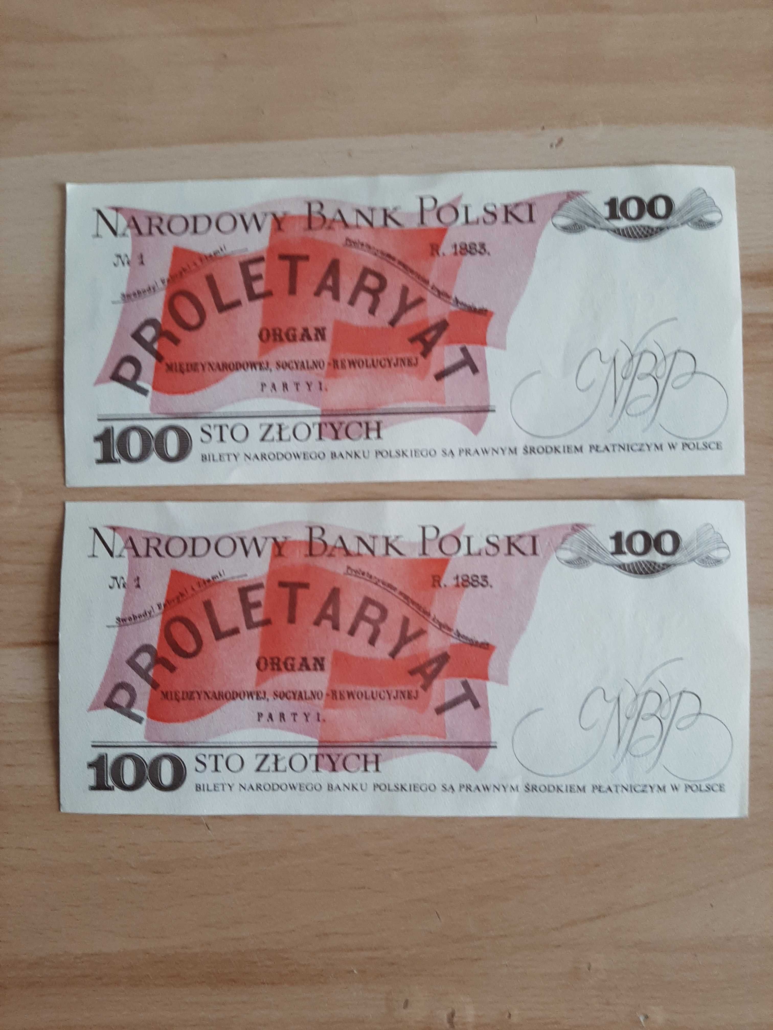 Nowe banknoty 100 zł PRL