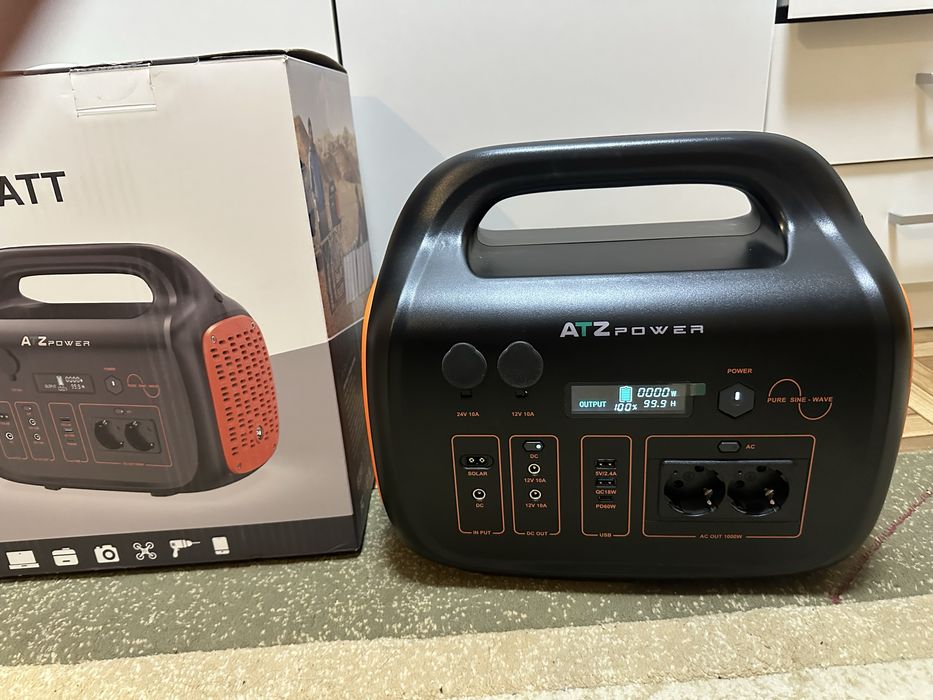 Зарядна станція ATZ Power 1075Вт * Год/ 1000W  LiFePO4  стан нової