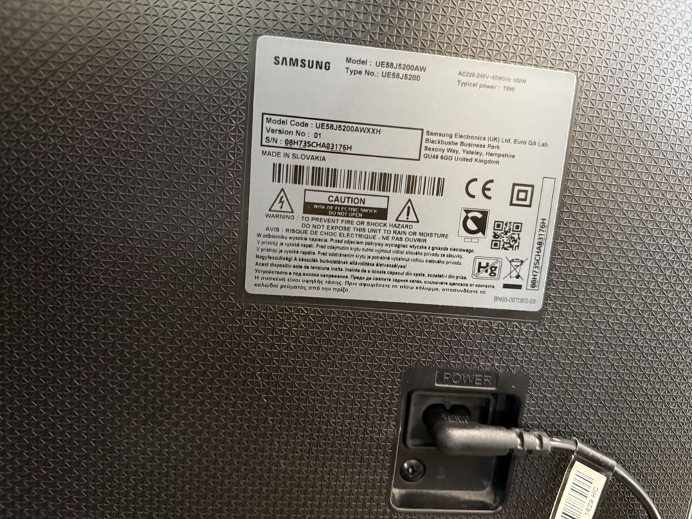 Telewizor 58cali Samsung UE58J5200AW, SmartTV Youtube, z pilotem