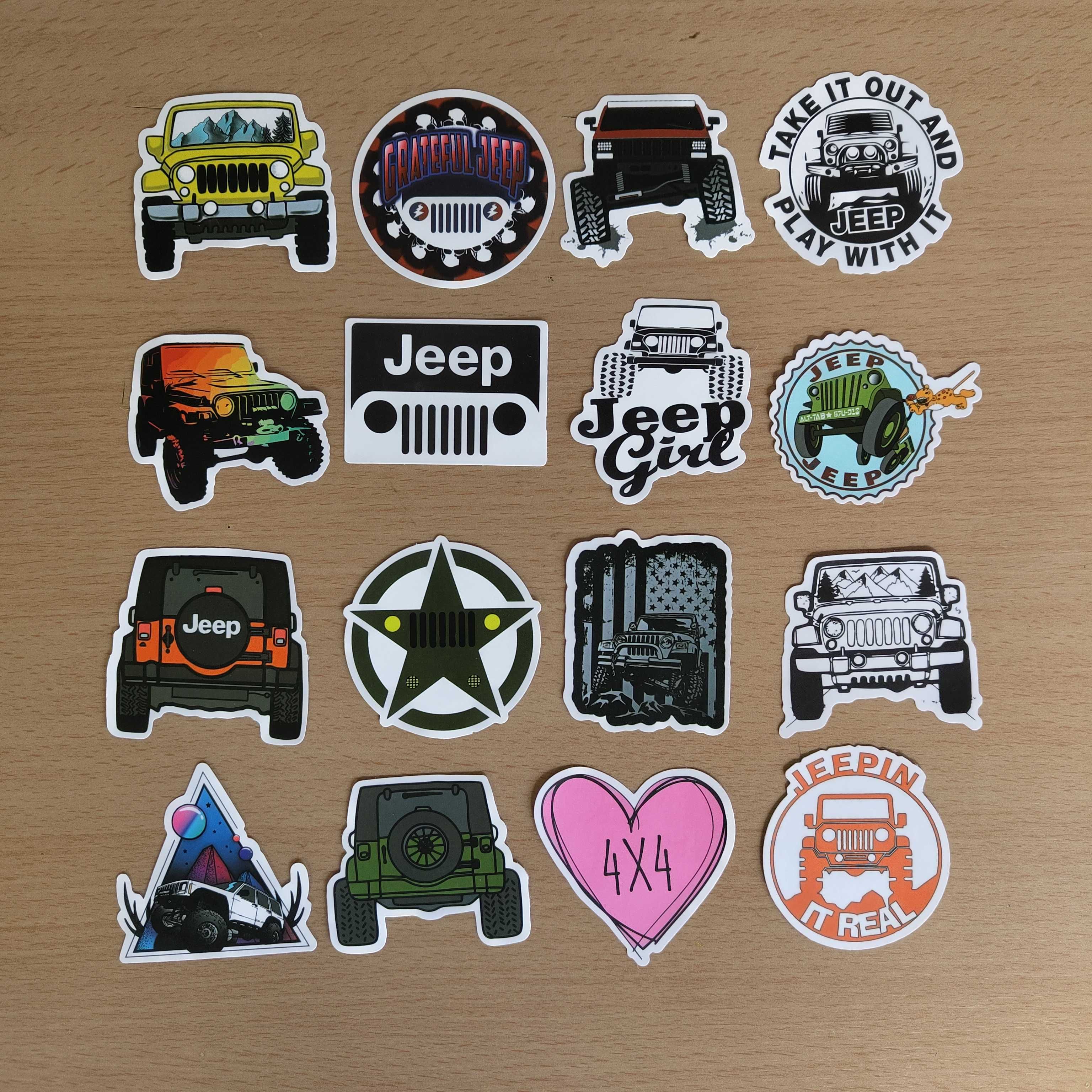 50 Autocolantes Stickers Jeep Carro
