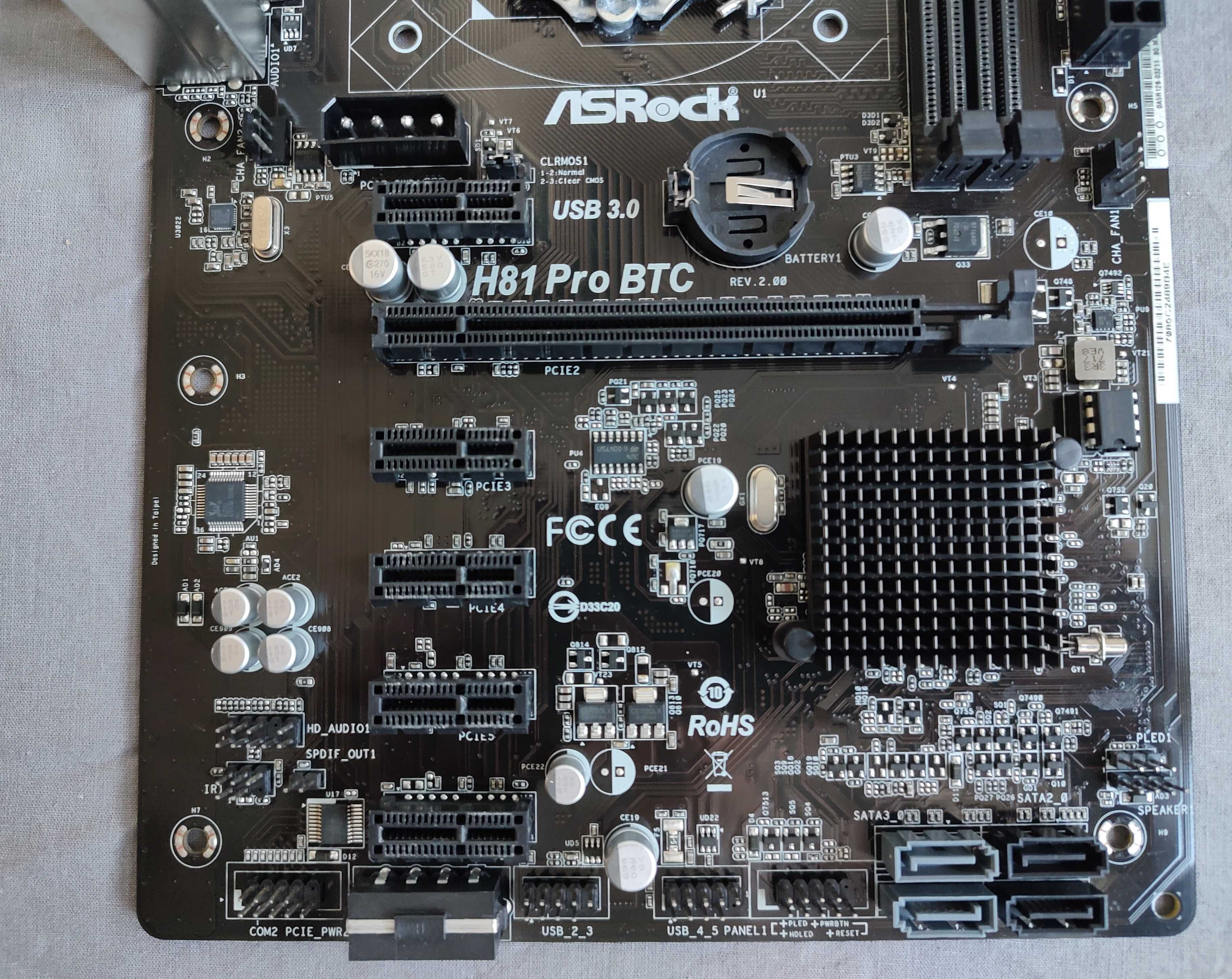 Płyta główna ATX ASRock H81 PRO BTC R2.0 LGA1150 BOX uszkodzona