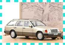 1:18 MERCEDES-BENZ S124 300D T-Model smoke silver LIMITOWANY 200 szt.