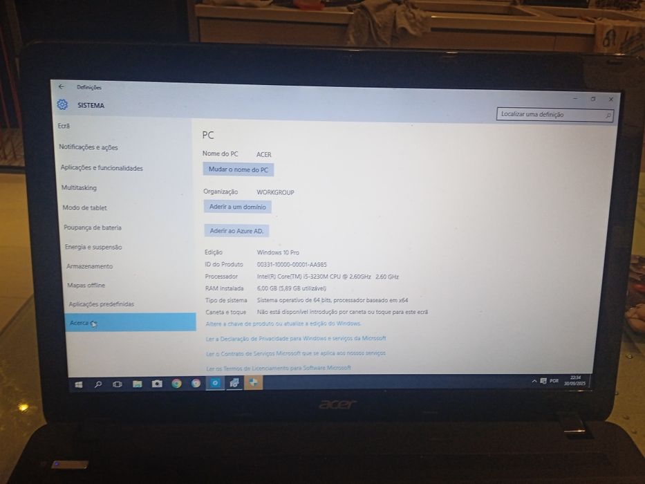 Portátil ACER em bom estado