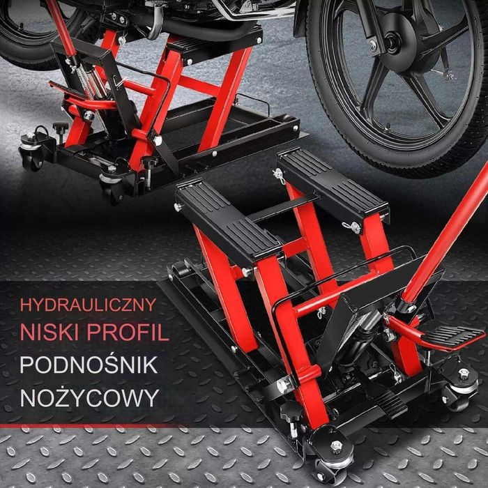 PODNOŚNIK MOTOCYKLOWY ATV 680 KG Stojak Motocykla Quada Hydrauliczny