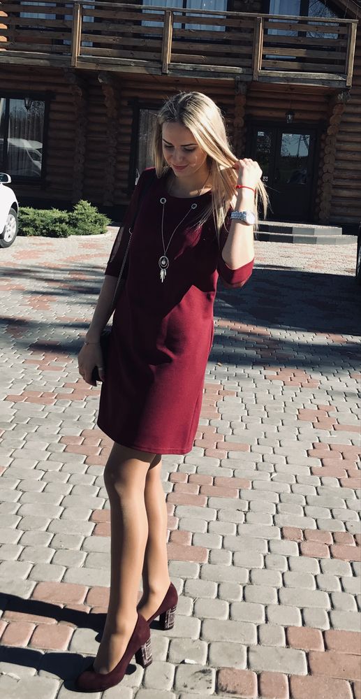 Сукня бордова розмір S