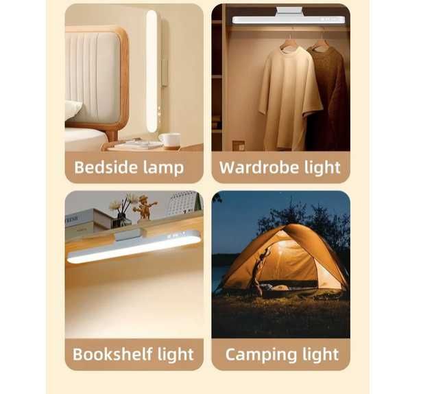 Аккумуляторная LED лампа с пультом ДУ светильник магнитная фонарь