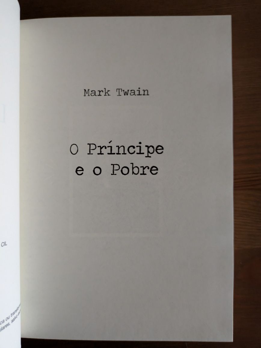 L " O Principe e o Pobre " Mark Twain (Optimo Estado)
