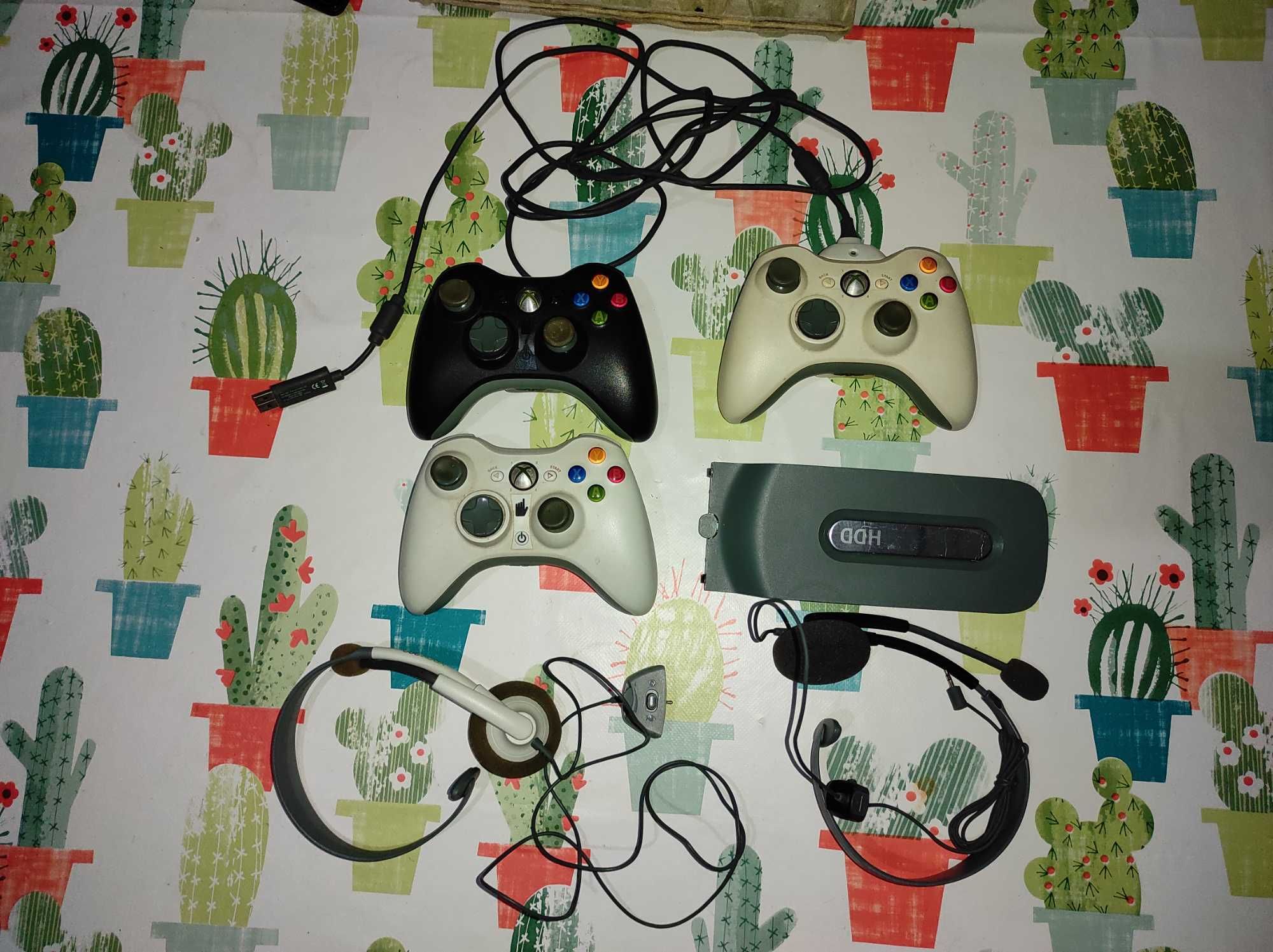 Jogos desde 1€ + Xbox 360 + disco 120gb e 20gb + comandos + kinect.