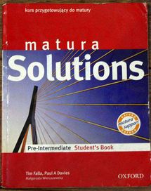 Matura solutions pre-intermediate podręcznik oxford matura