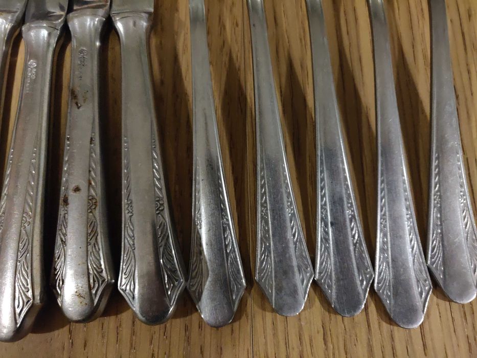 Conjunto de 11 talheres em Aço - Vintage