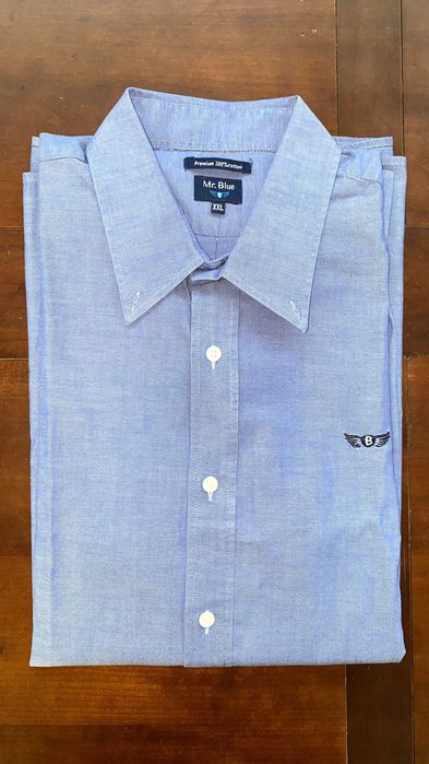 Camisa Mr. Blue Algodão Azul Regular Fit