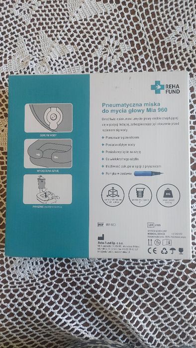 Mycie głowy miska pneumatyczna