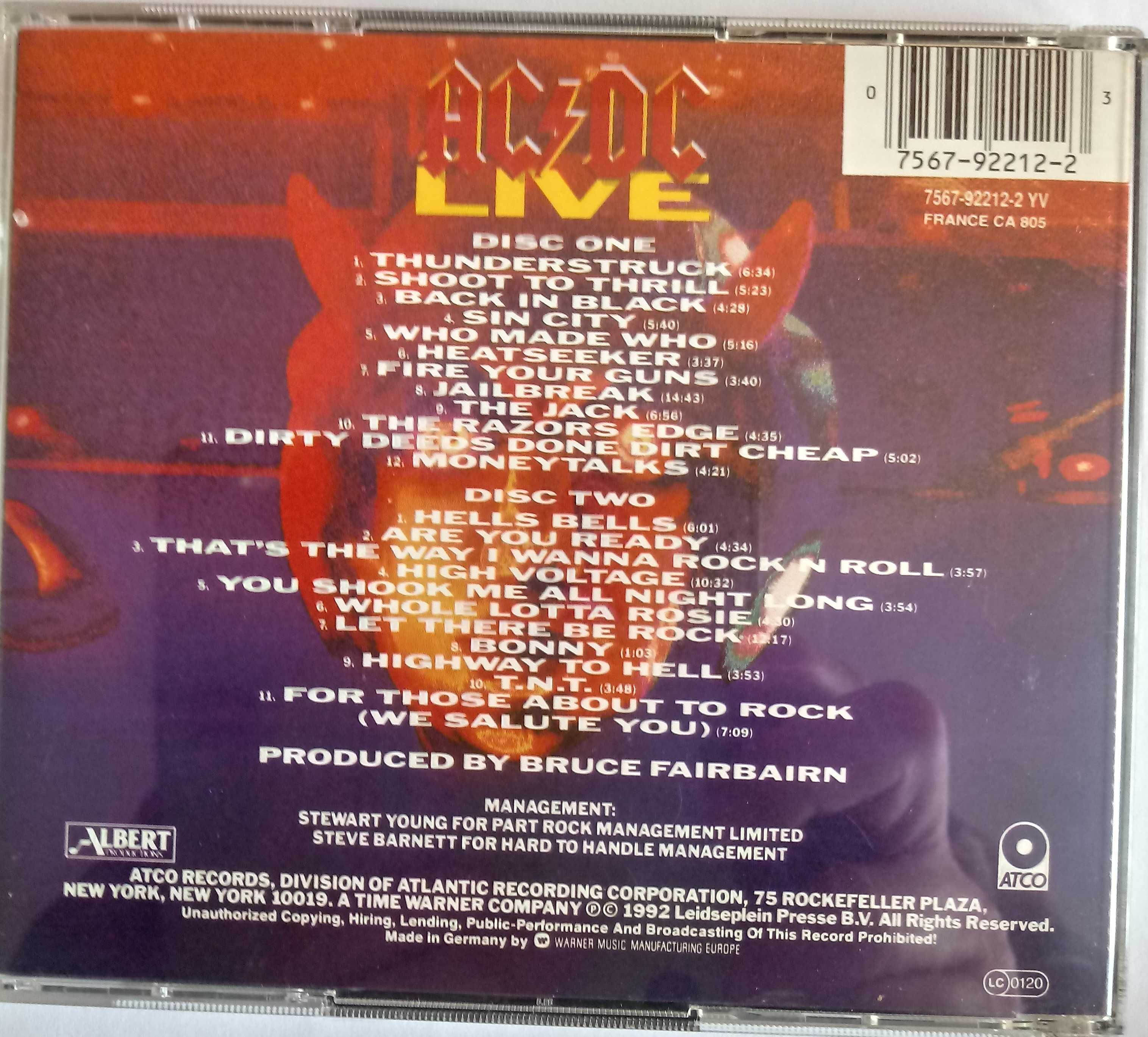 ac/dc płyty cd zestaw 1