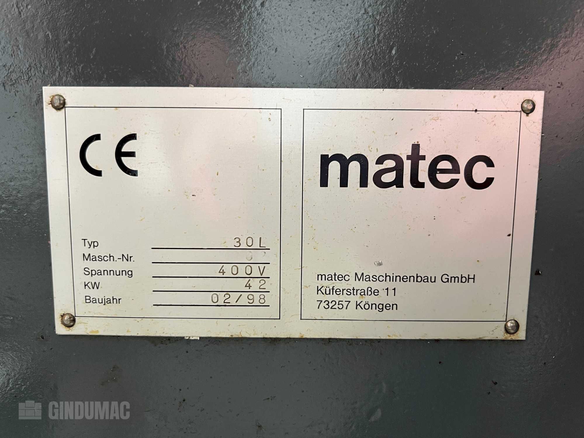 Centrum obróbcze Matec 30 L