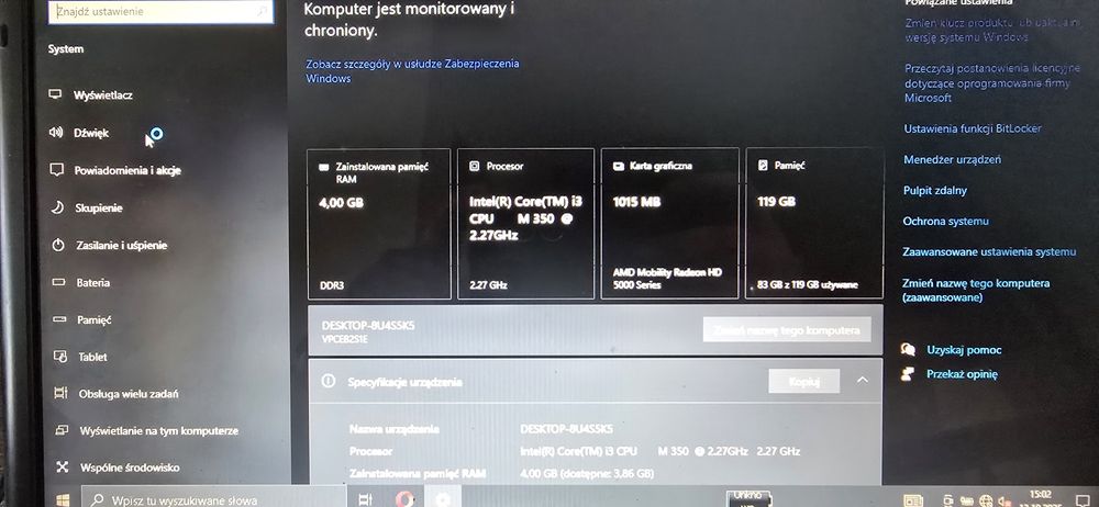 Laptop sony vaio PCG-71211m