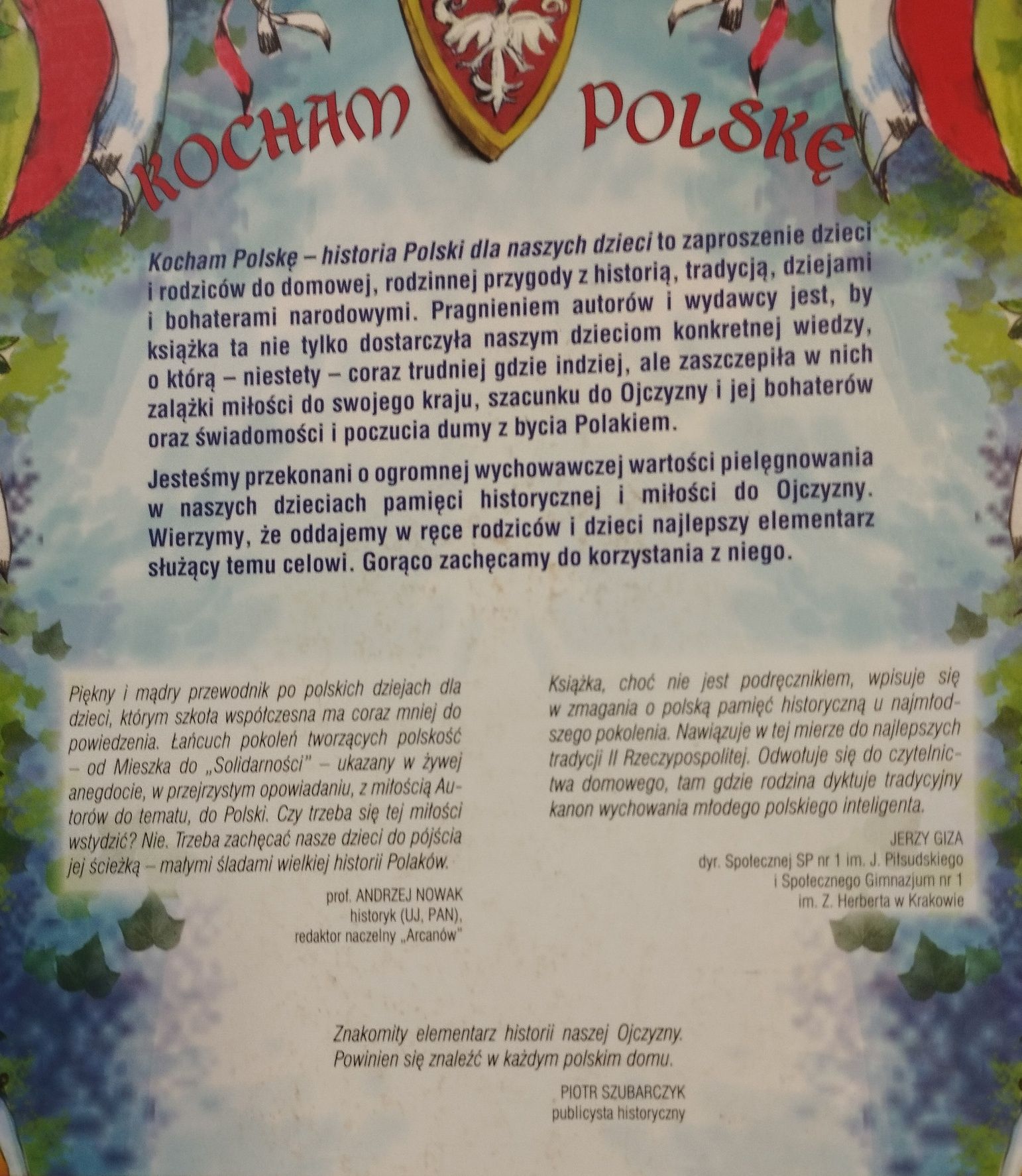 Ksiwzka Historia dla dzieci Kocham Polske
