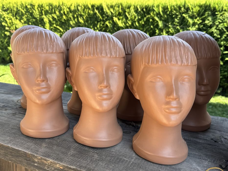 Манекен голова дитяча/підліткова. Колір бежевий.