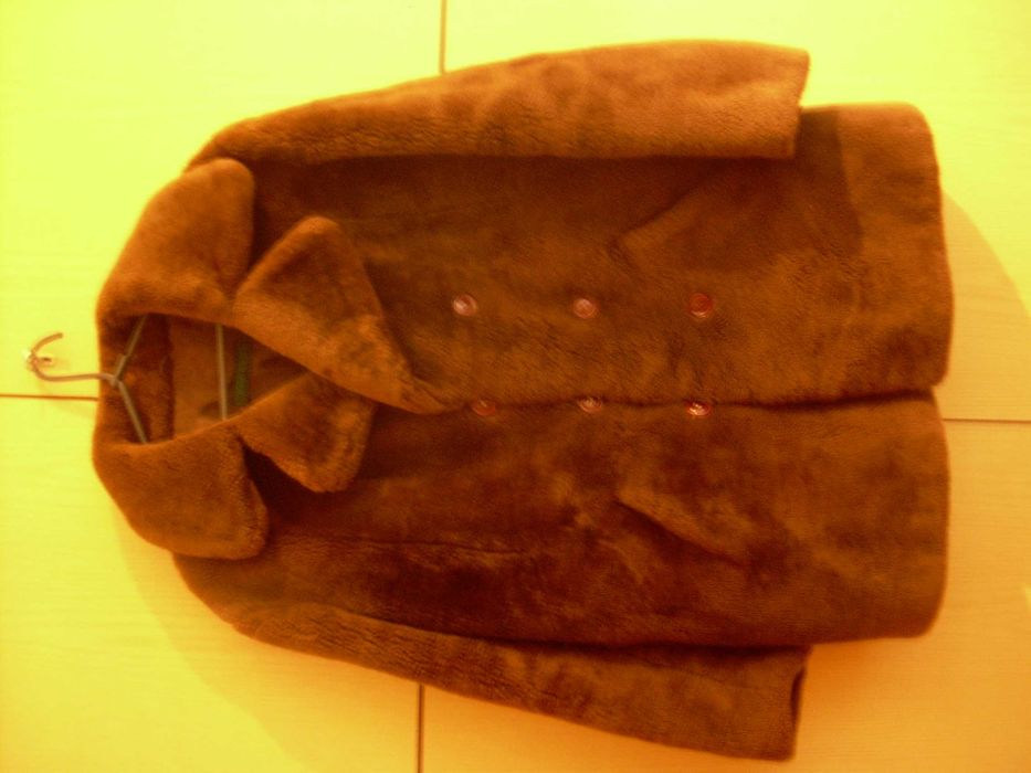 kożuch męski brązowy