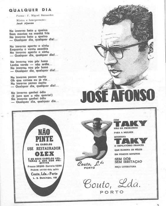 José Afonso	- - -		Mundo da Canção	- - - - -	Revista