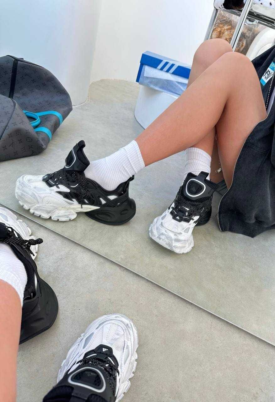 Кросівки Adidas Vento XLG Deluxe Black White / кроси Адідас Венто ХЛЖ