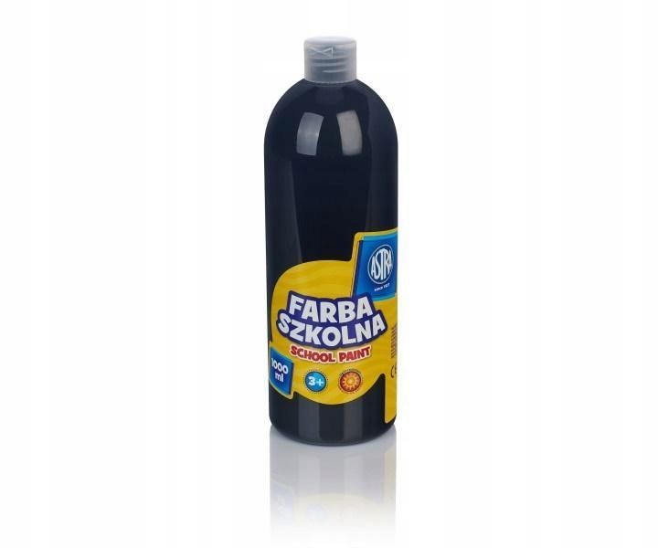 Farba Szkolna Czarna 1000ml Astra