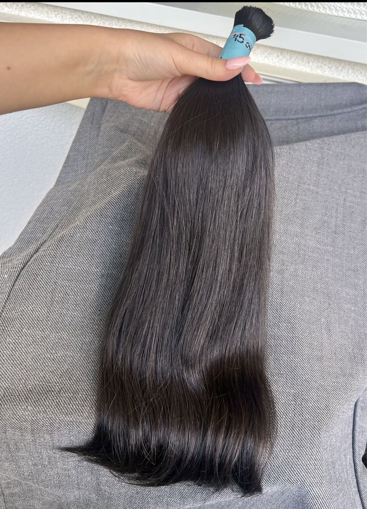 9) wlosy dziewicze 46 cm 107 gr