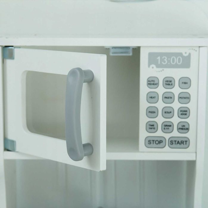 Zestaw Duża Bezpieczna Kuchnia Drewniana Dla Dzieci + Gratis Akcesoria