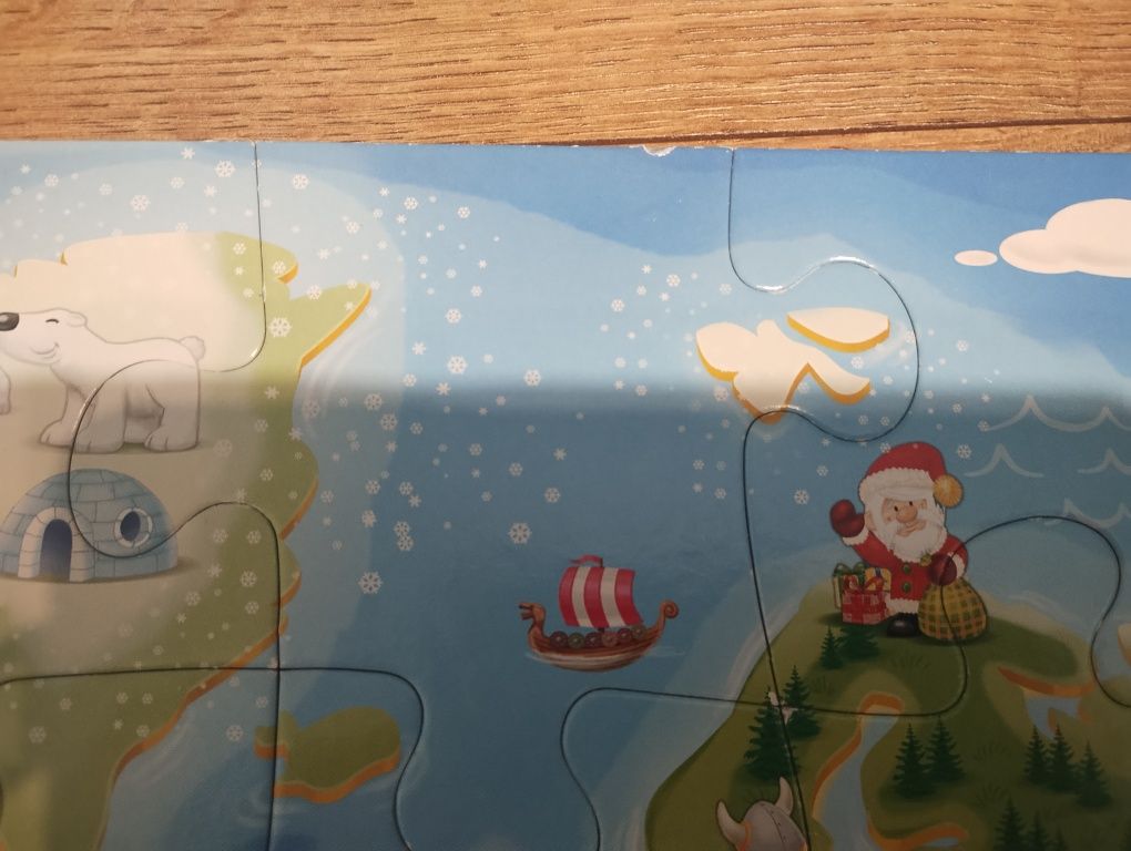 Puzzle mapa świata castorland 40 maxi