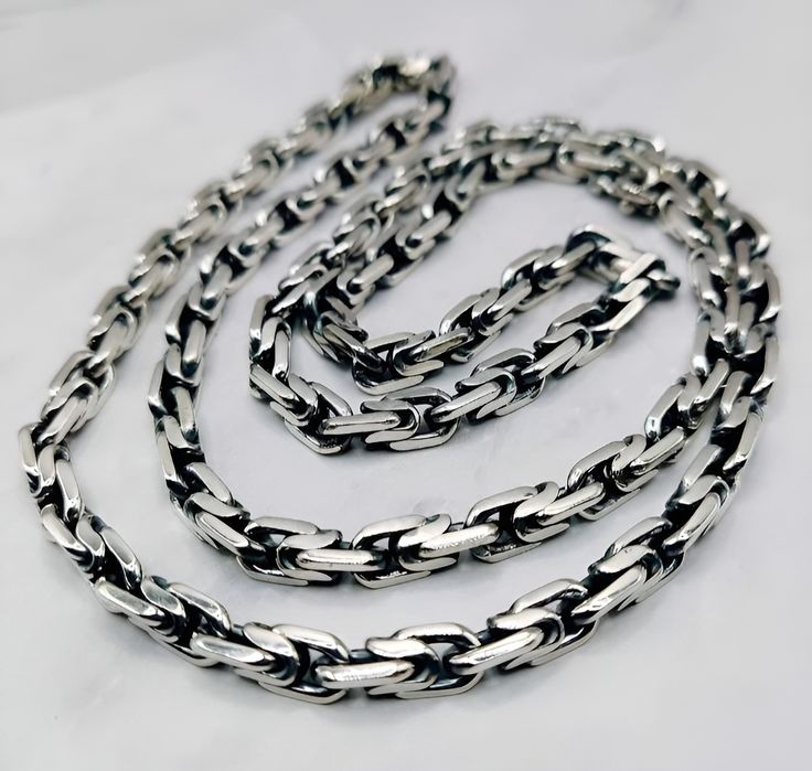 Срібний ланцюжок 80г "Біт" чоловічий мужская серебряная цепочка 925