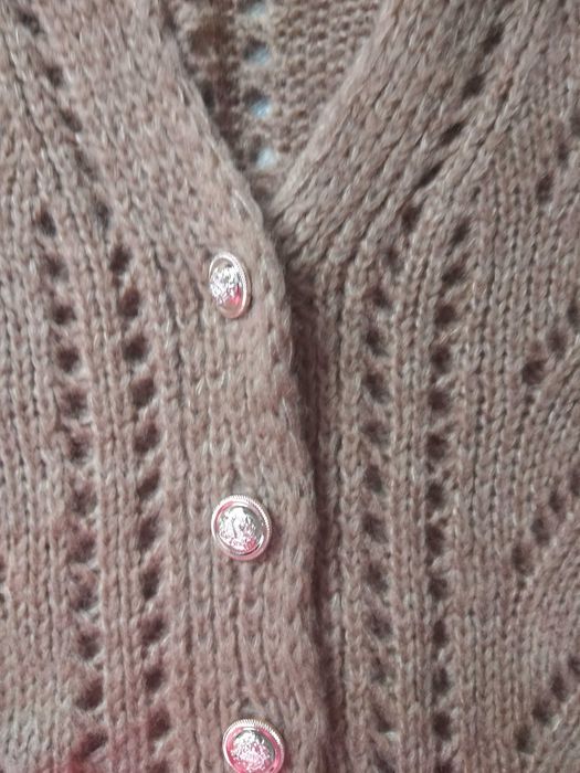 Sweter oversize azurkowy