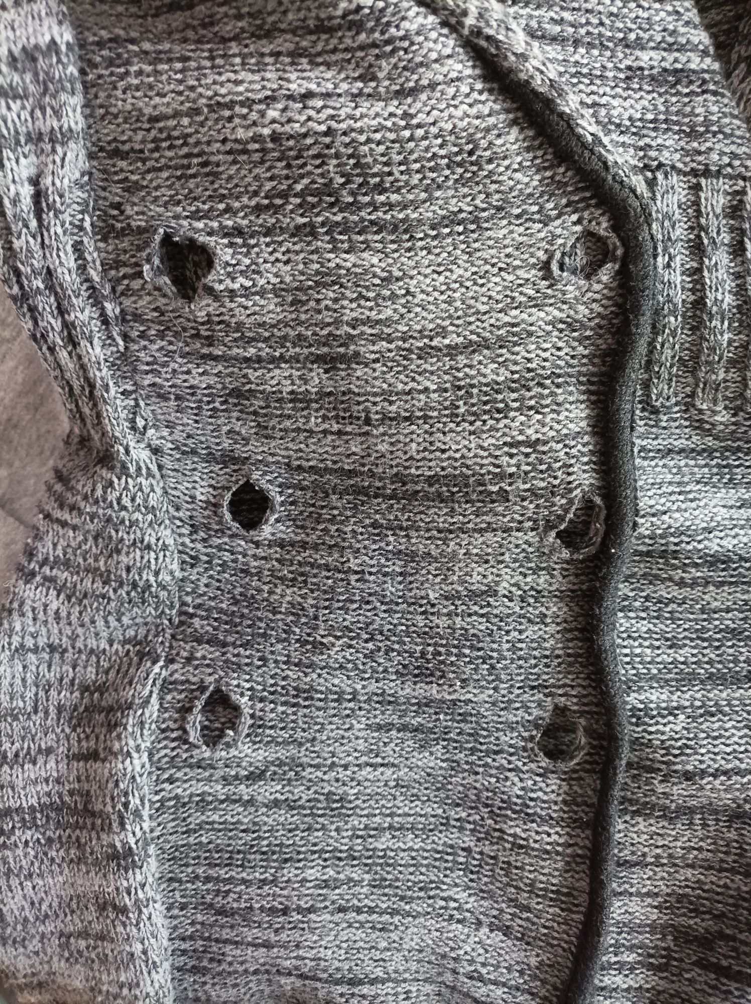 Sweter sweterek długi ciepły damski 42 + gratis