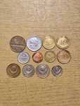 Monety 13 sztuk lata 1960-80 ZSRR, FRN, Francja, Węgry, Rumunia, Włoch
