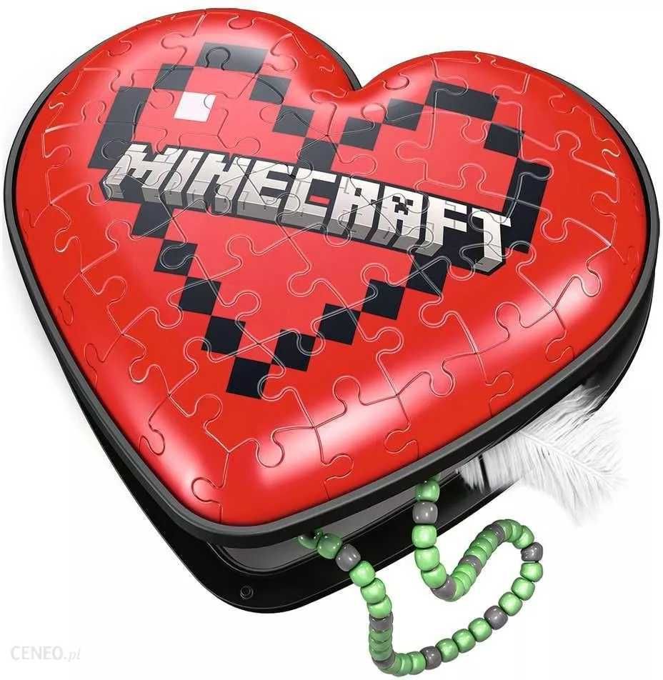 Ravensburger Puzzle 3D  Serce Minecraft 112852 NOWE zafoliowane