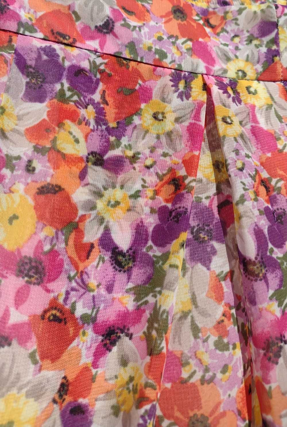 Красивые летние шифоновые брюки палаццо цветочный принт AA&ZZ разм S