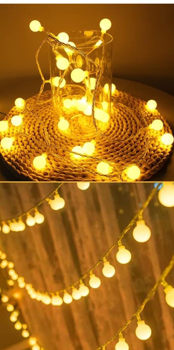 Łancuch świetlny lampki LED 120 lampek, 15m +5m przewód zasilający