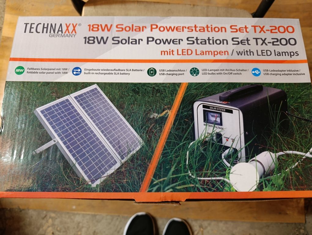 Nowy zestaw solarny Technaxx 18W TX 200