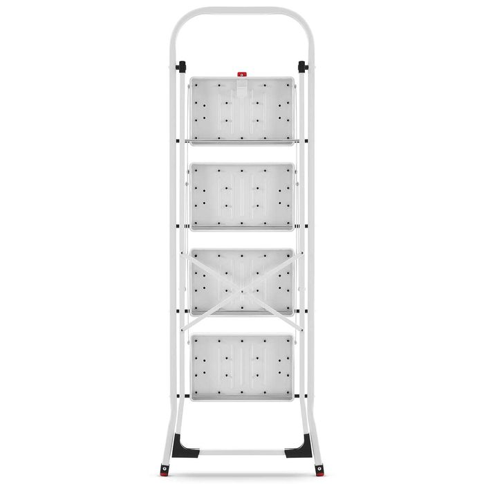 Drabina domowa lekka składana stalowa drabinka schodki 4 st. HIGHER BI