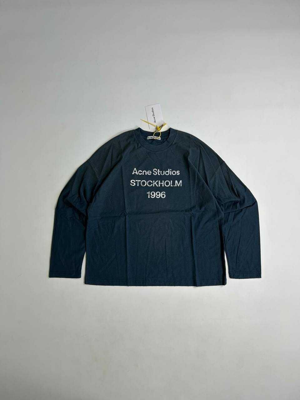 Acne Studios лонгслів лонгслив синий футболка темно синя  S M L XL