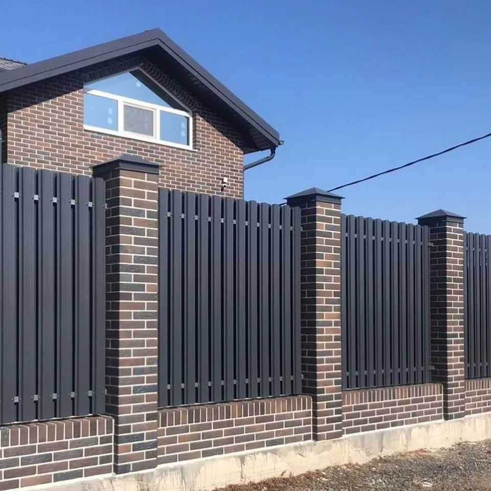 Штакетник металический для забора / Євроштахетник