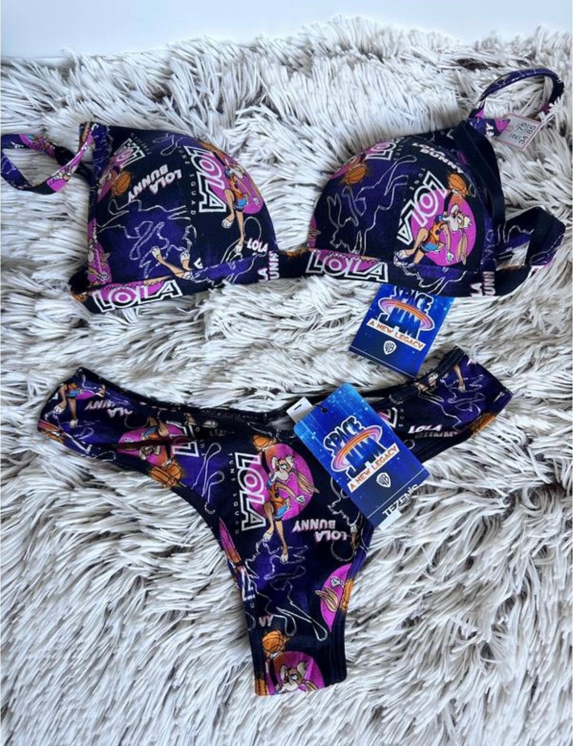 Комплект tezenis space jam lola bunny тезеніс белье верх низ трусики