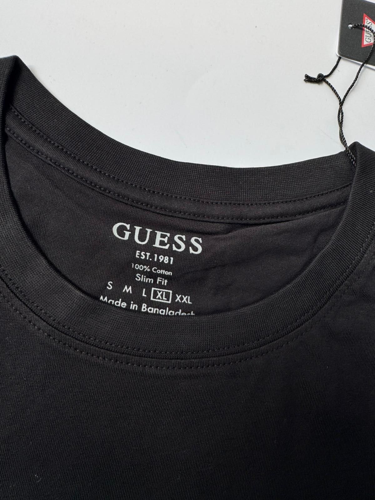 Nowa Koszulka T-shirt GUESS męska czarna XL