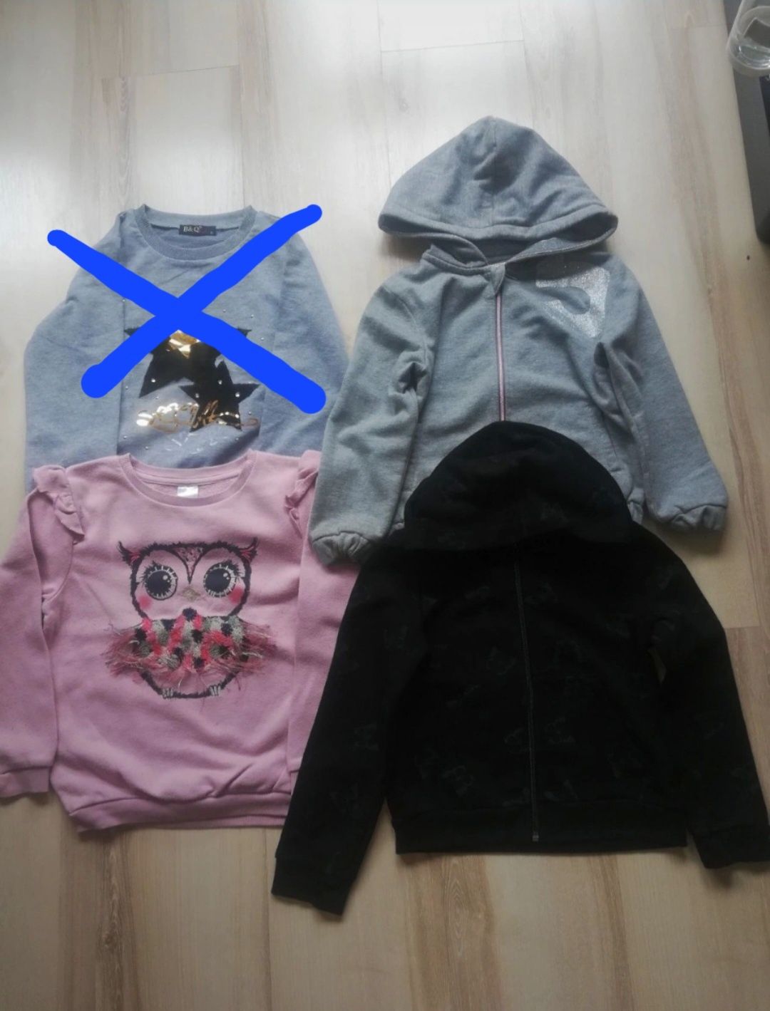 **Piękna** Paczuszka Bluz H&M, C&A, Tape A Loeeil rozm. 110/116 i 122