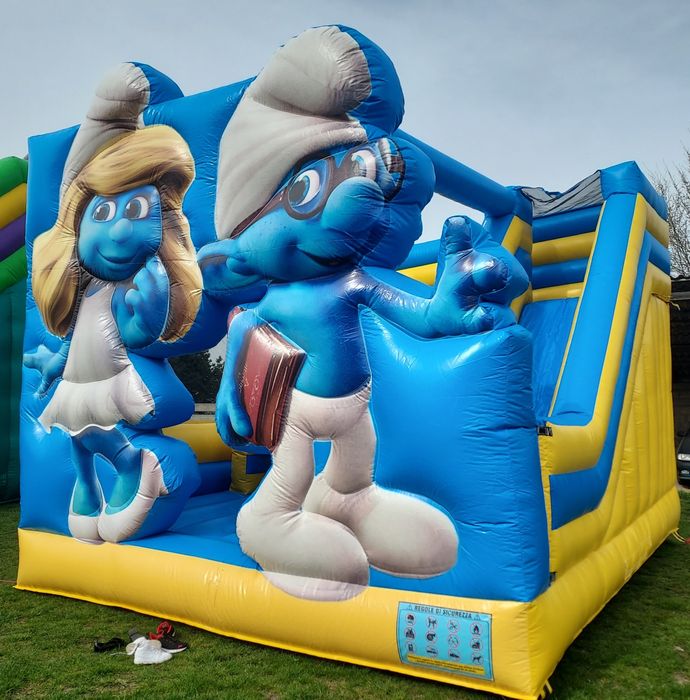 Wynajem zjeżdżalni dmuchanej plac zabaw 2w1. Wata cukrowa popcorn