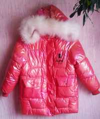 Продам зимову куртку-зефірку на дівчинку