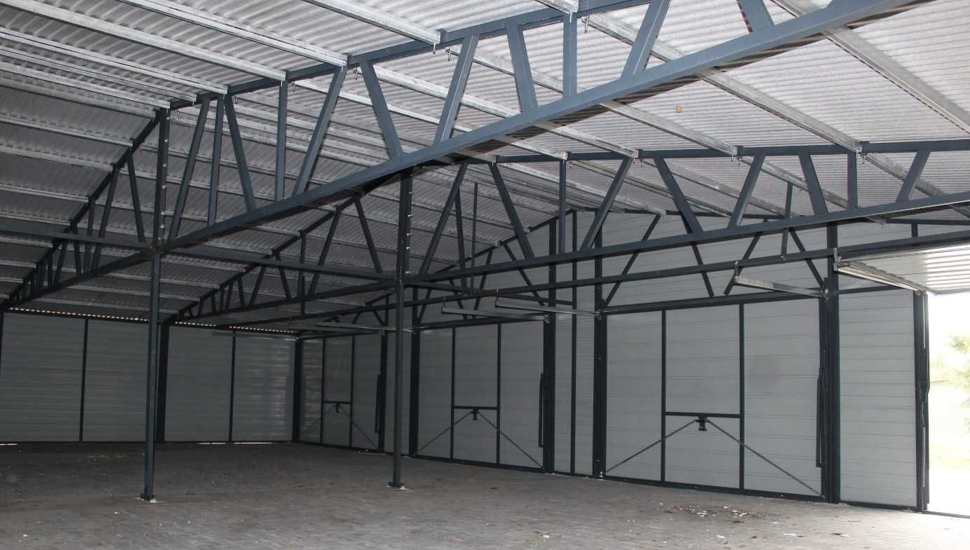 Garaż blaszany schowek 12x9m  (dowolne wymiary, dostawa i montaż)