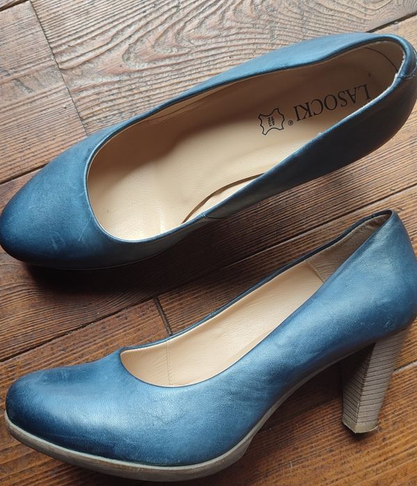 Eleganckie skórzane szpilki